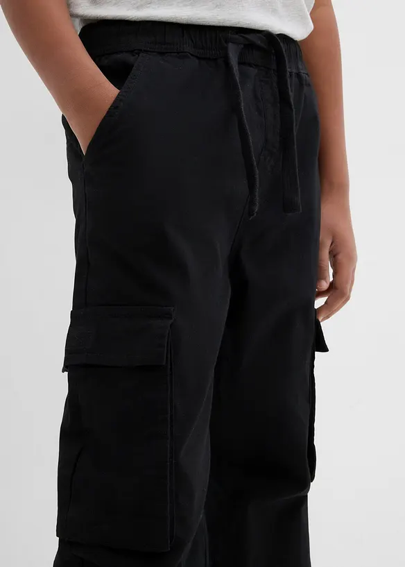 Pantaloni cargo elasticizzati con elastico in vita, regular fit, bonprix