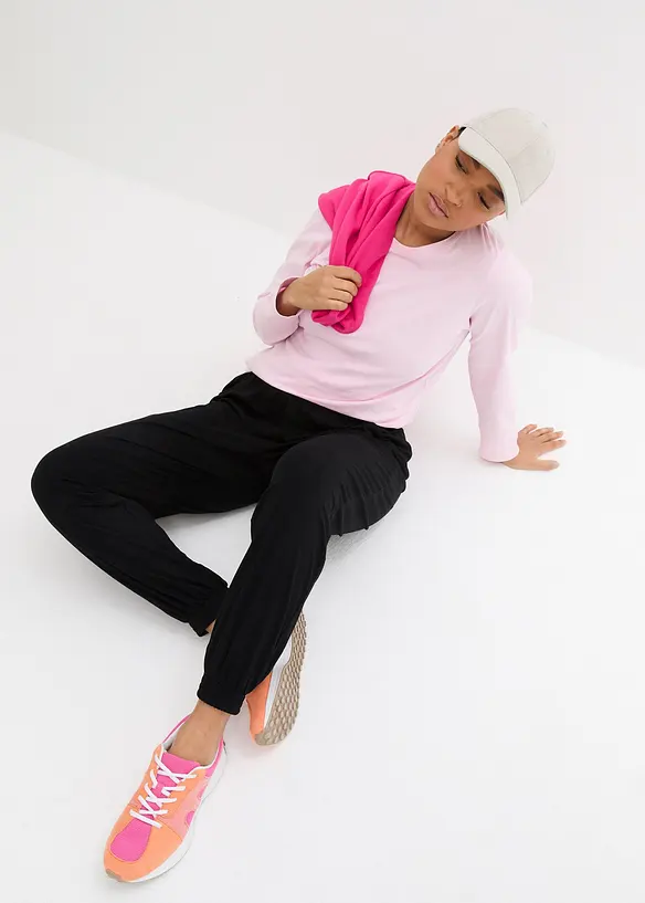 Pantaloni in jersey di morbida viscosa, bonprix