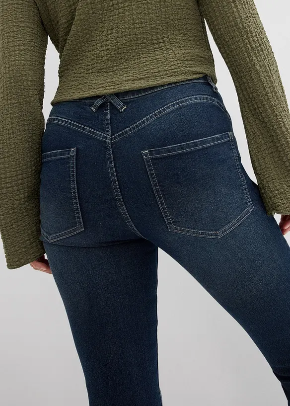 Jeans skinny elasticizzati, vita media, bonprix