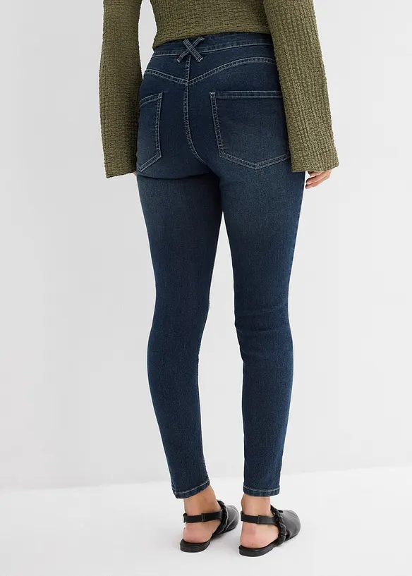 Jeans skinny elasticizzati, vita media, bonprix