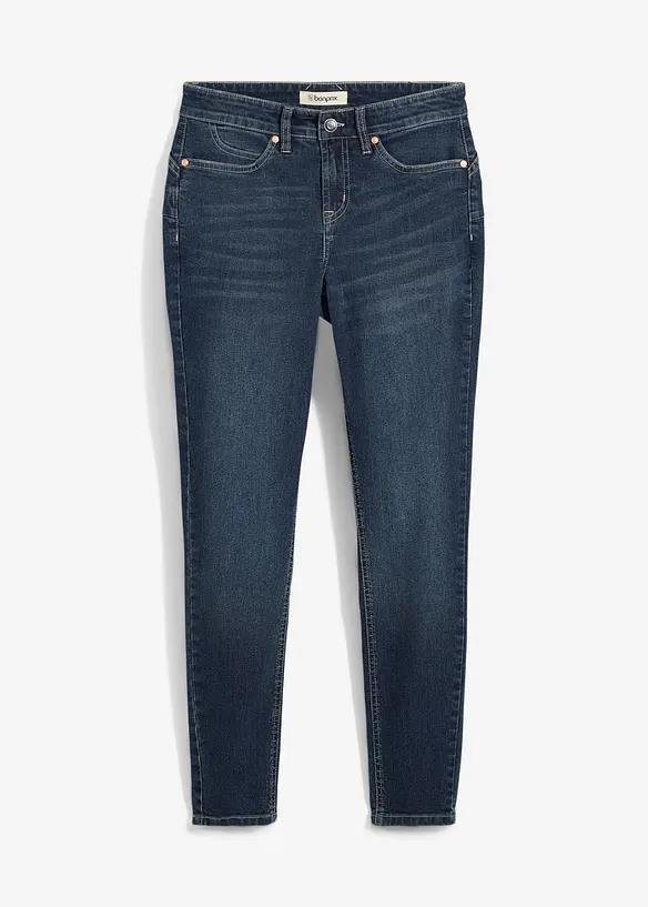 Jeans skinny elasticizzati, vita media, bonprix
