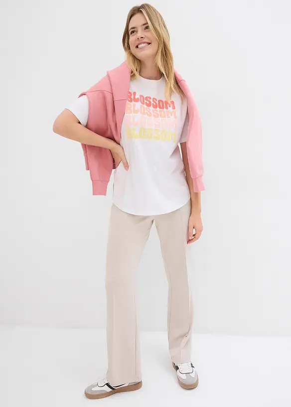 Maxi boxy oversize in cotone biologico, bonprix