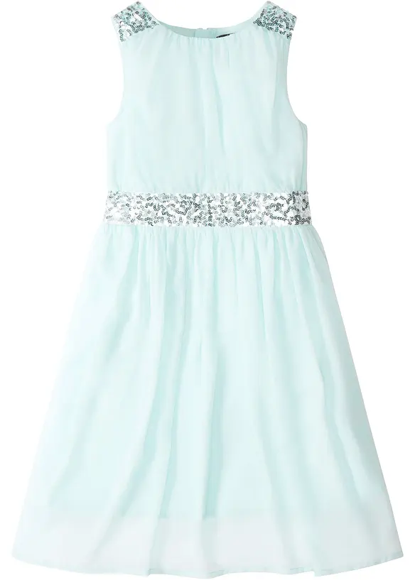 Abito in chiffon con paillettes, bonprix