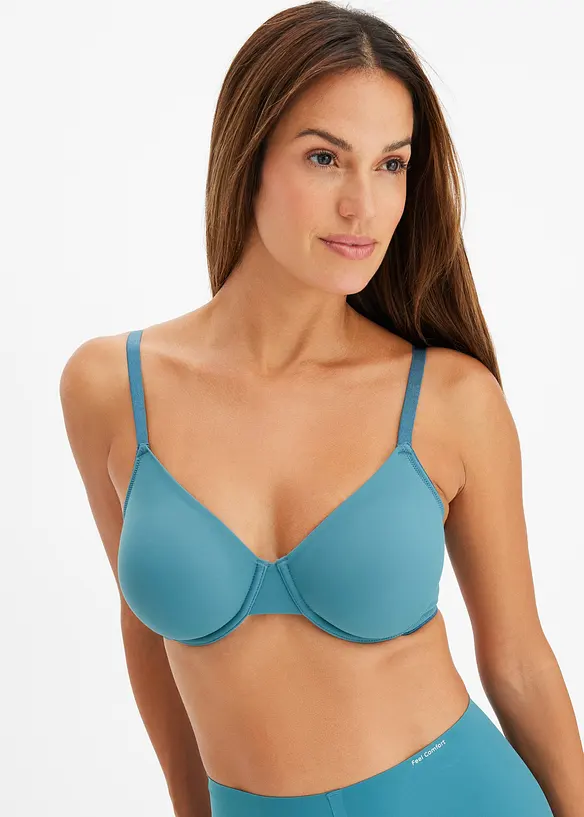 Reggiseno t-shirt non imbottito con ferretto (pacco da 3), bonprix