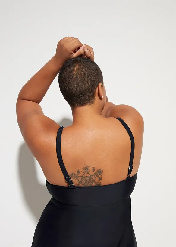 Tankini lungo con pantaloncini (set 2 pezzi), bonprix