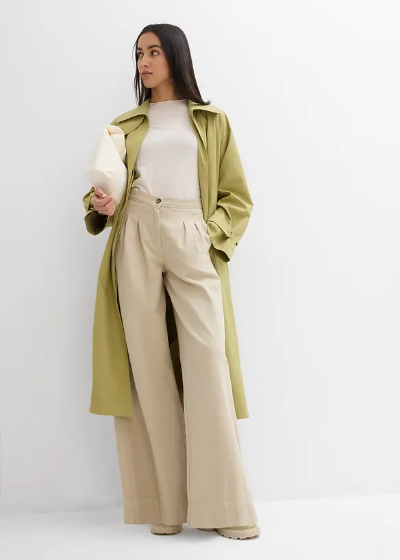 Pantaloni in twill in puro cotone, bonprix