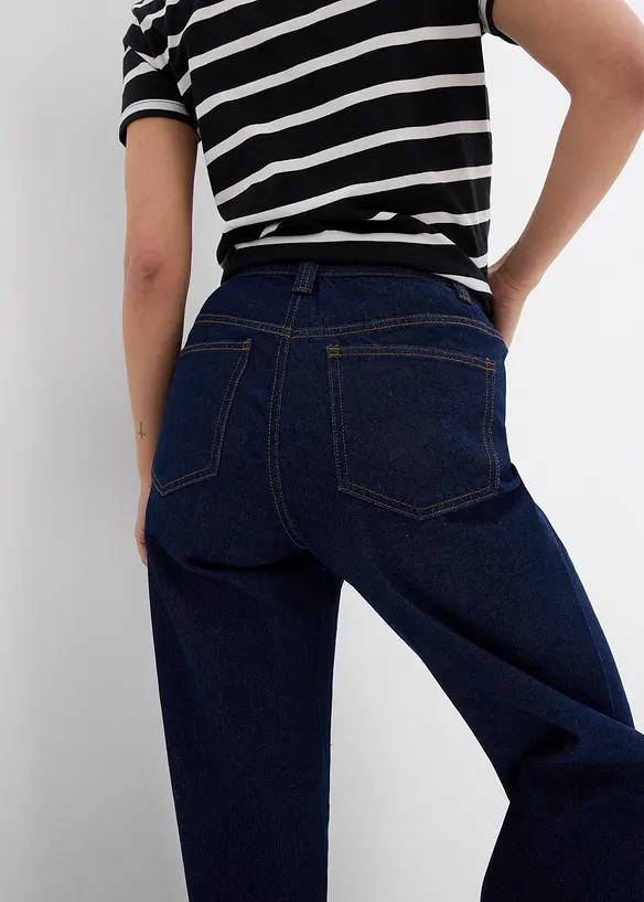 Jeans wide leg, vita alta, bonprix