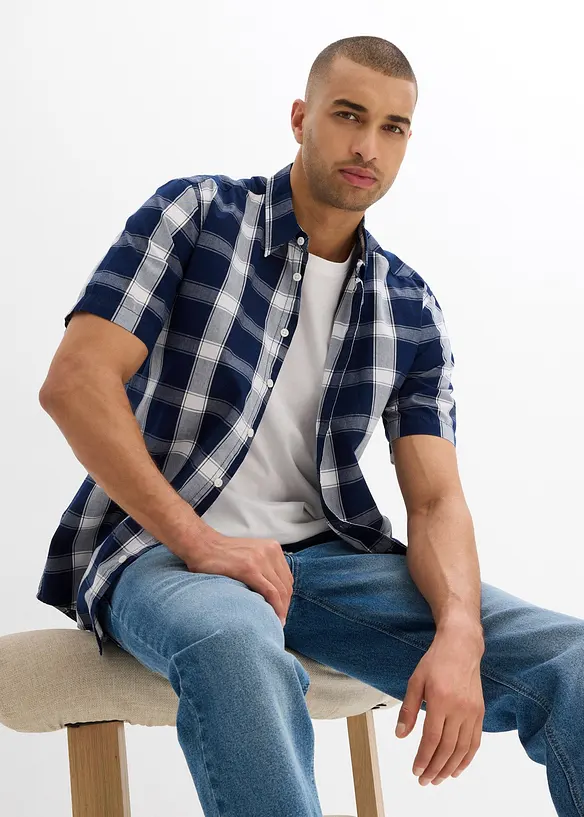 T-shirt in puro cotone biologico, slim fit (pacco da 2), bonprix