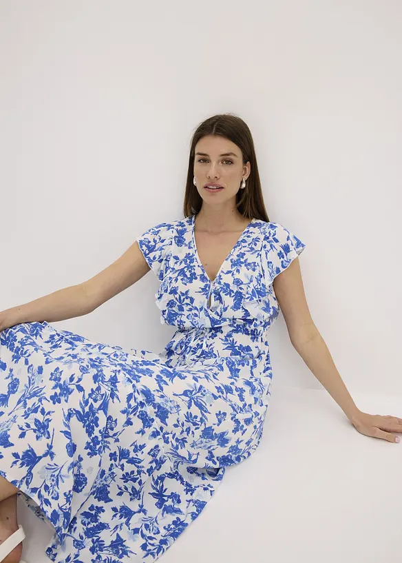 Abito midi in viscosa fluente, bonprix