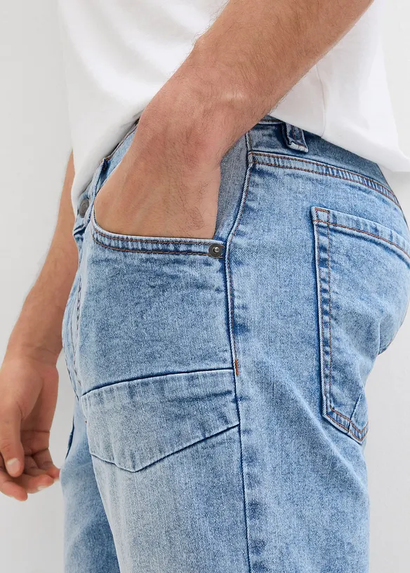 Jeans a pinocchietto elasticizzati regular fit, straight, bonprix
