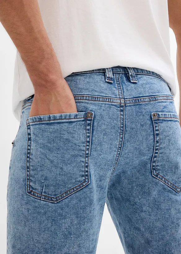 Jeans a pinocchietto elasticizzati regular fit, straight, bonprix