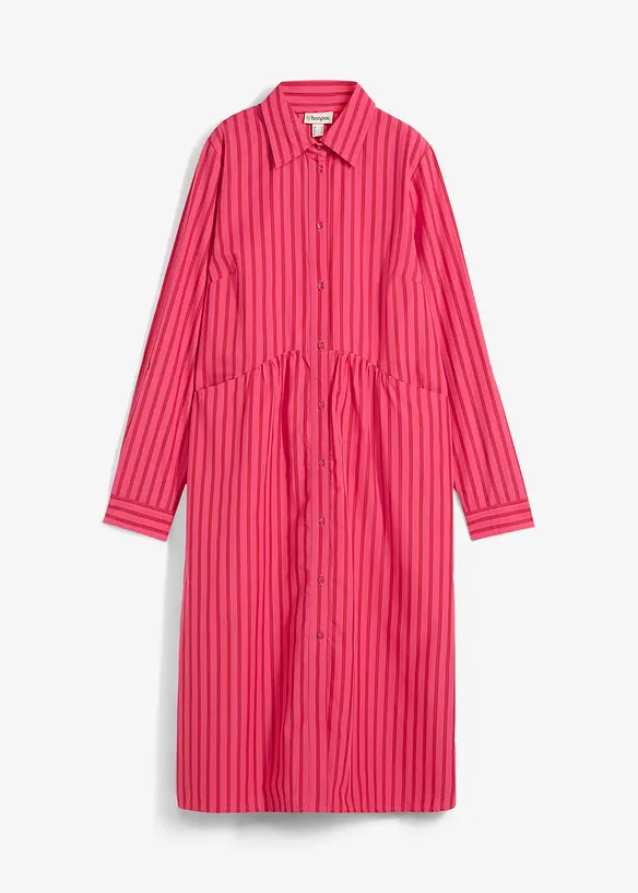 Abito in puro cotone con colletto, bonprix