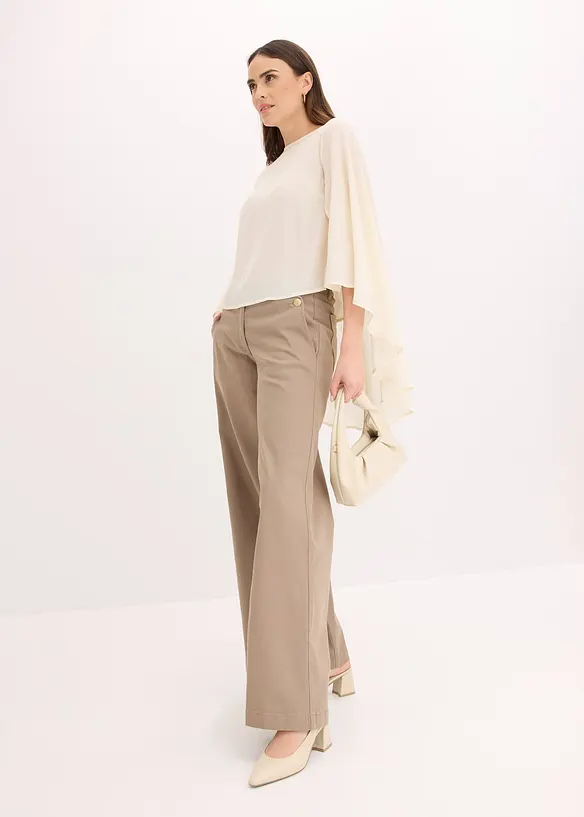 Blusa con mantella, bonprix