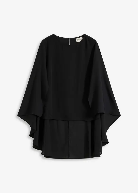 Blusa con mantella, bonprix