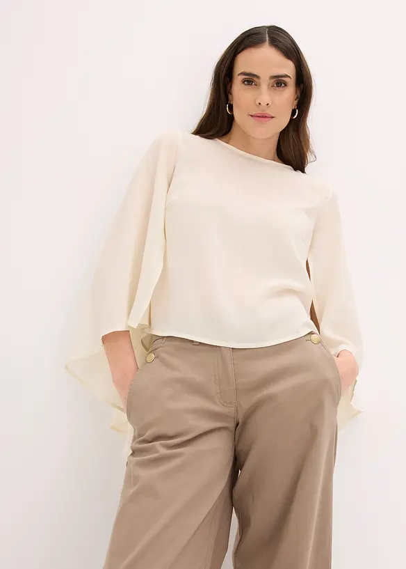 Blusa con mantella, bonprix
