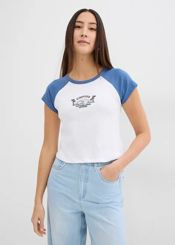 T-shirt con maniche a raglan, bonprix
