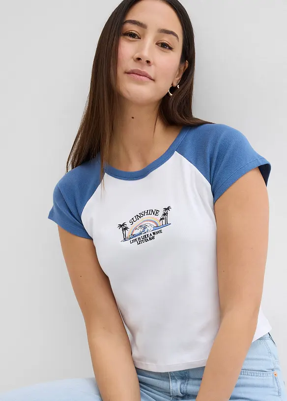 T-shirt con maniche a raglan, bonprix