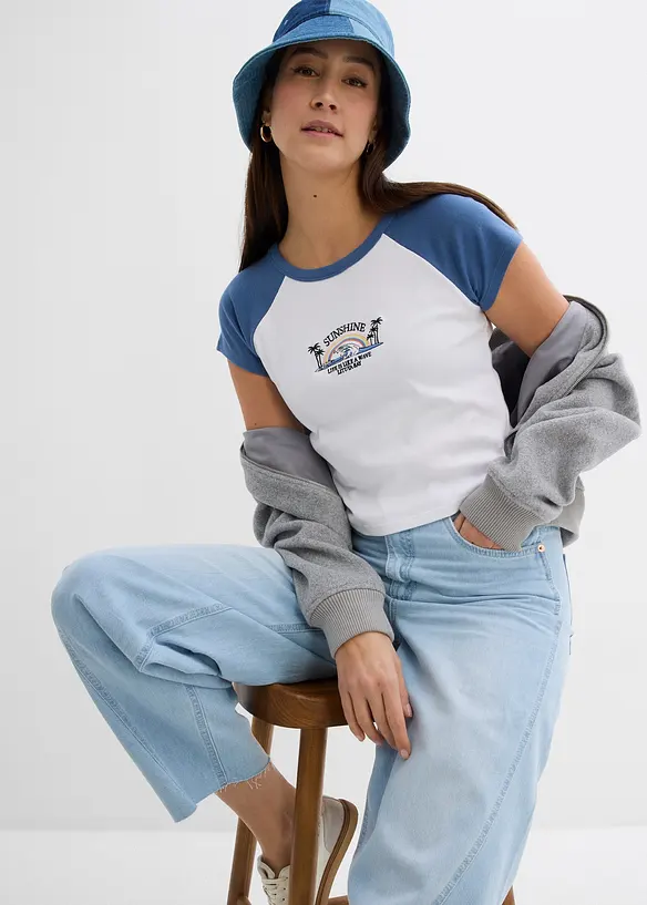 T-shirt con maniche a raglan, bonprix