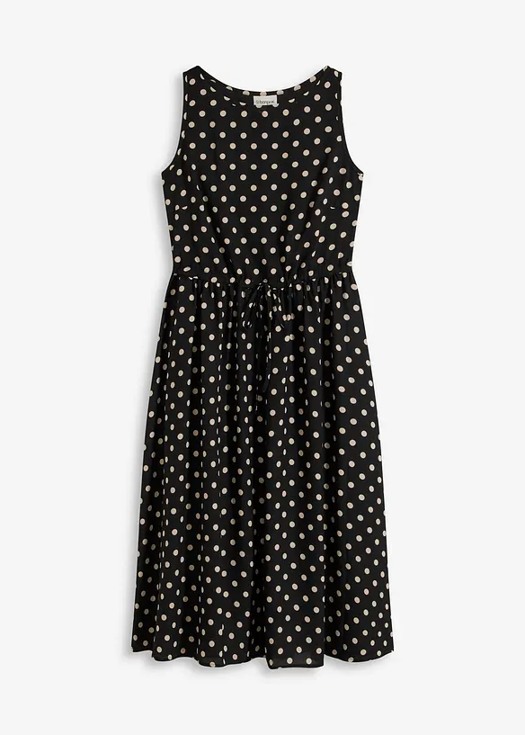 Abito midi con laccetto da annodare, bonprix
