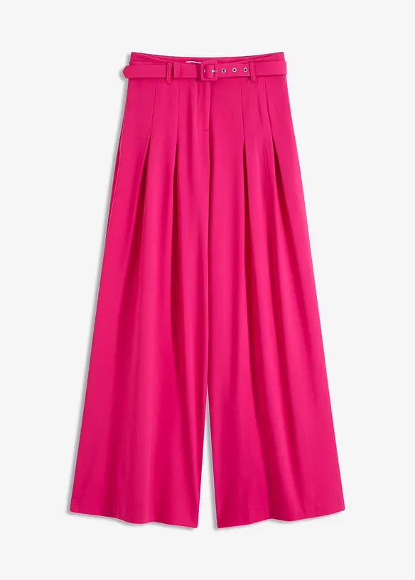 Pantaloni con pinces e cintura (set 2 pezzi), bonprix