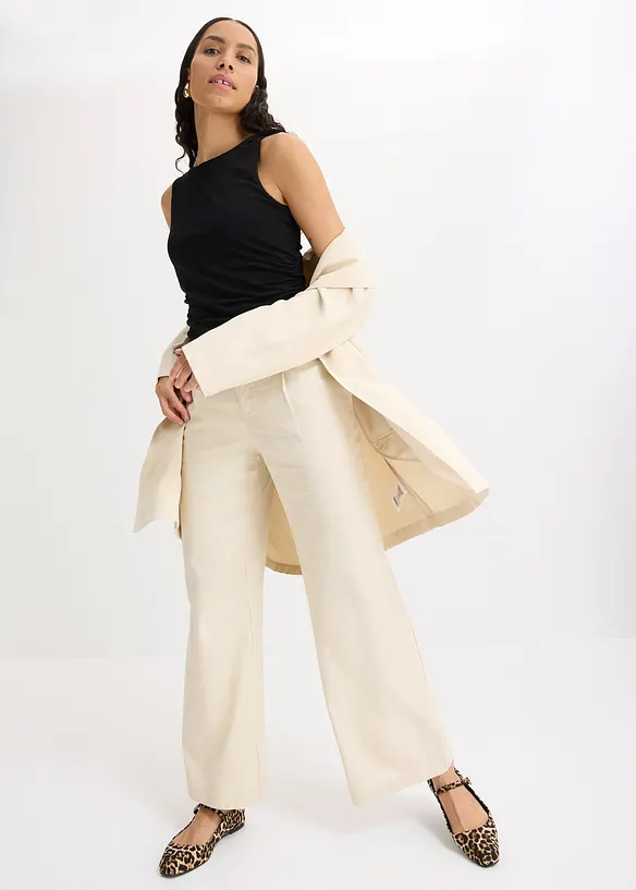 Top in jersey con dettaglio attorcigliato, bonprix
