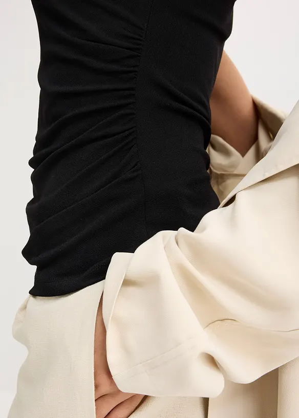 Top in jersey con dettaglio attorcigliato, bonprix