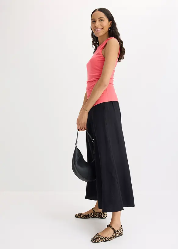 Top in jersey con dettaglio attorcigliato, bonprix