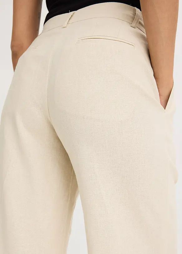 Pantaloni a palazzo in lino, bonprix