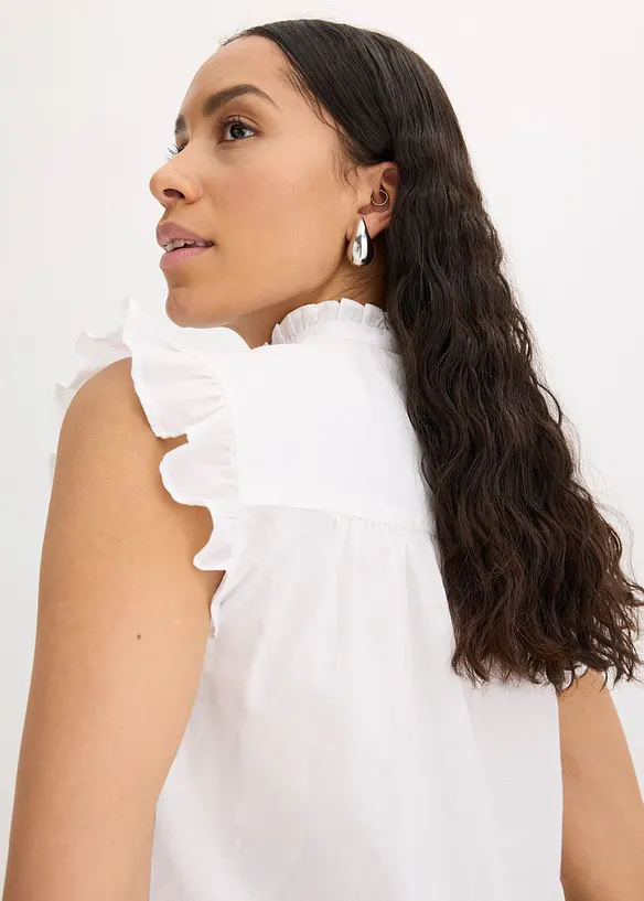 Blusa leggera senza maniche, bonprix