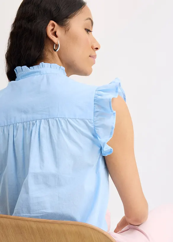 Blusa leggera senza maniche, bonprix