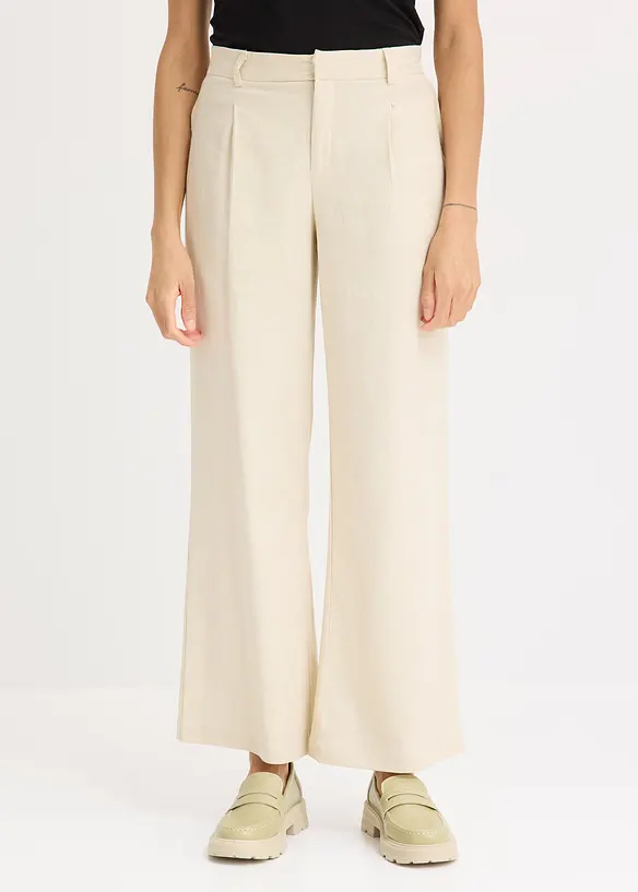 Pantaloni a palazzo in lino, bonprix