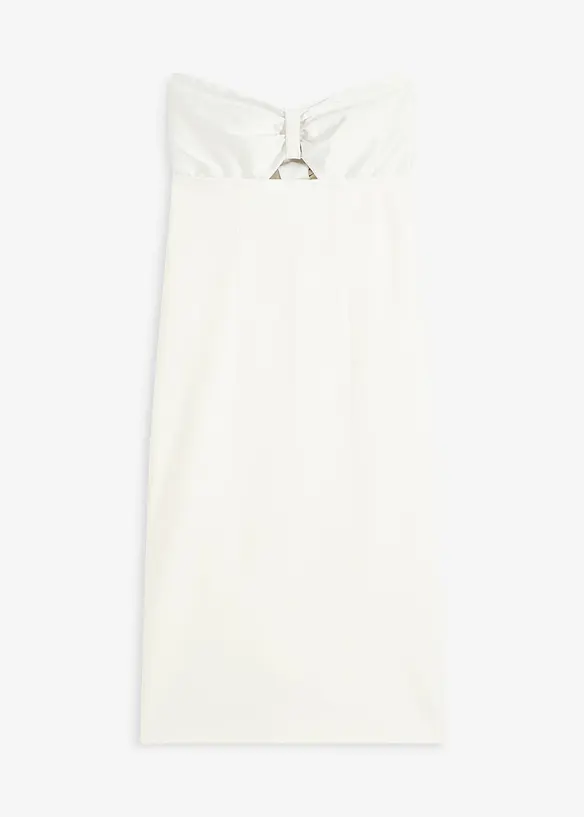 Abito a fascia con satin lucido, bonprix