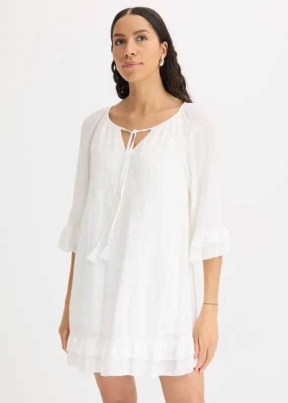 Abito in stile bohémien con ricamo, bonprix