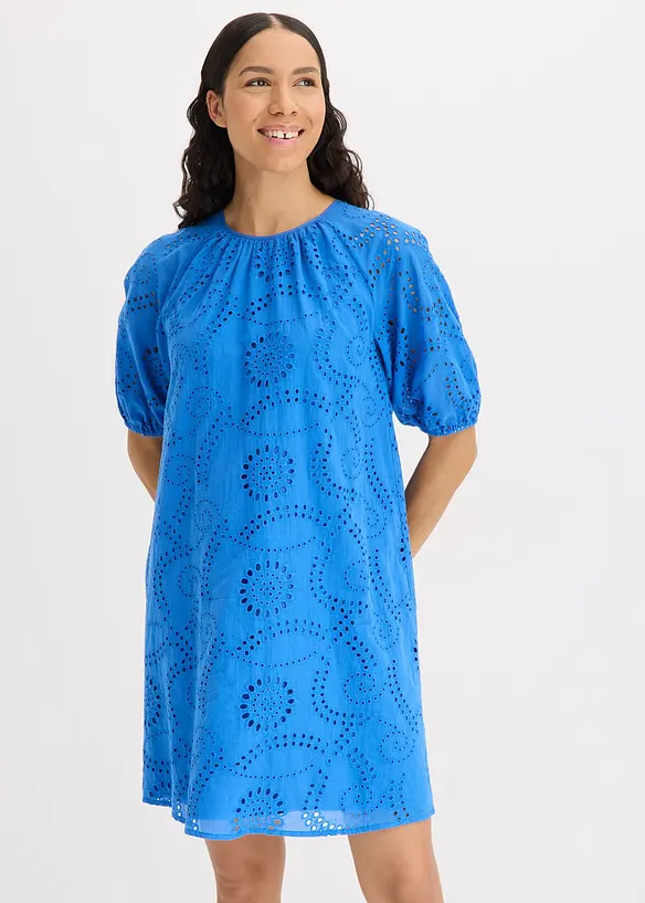 Abito con ricami traforati, bonprix