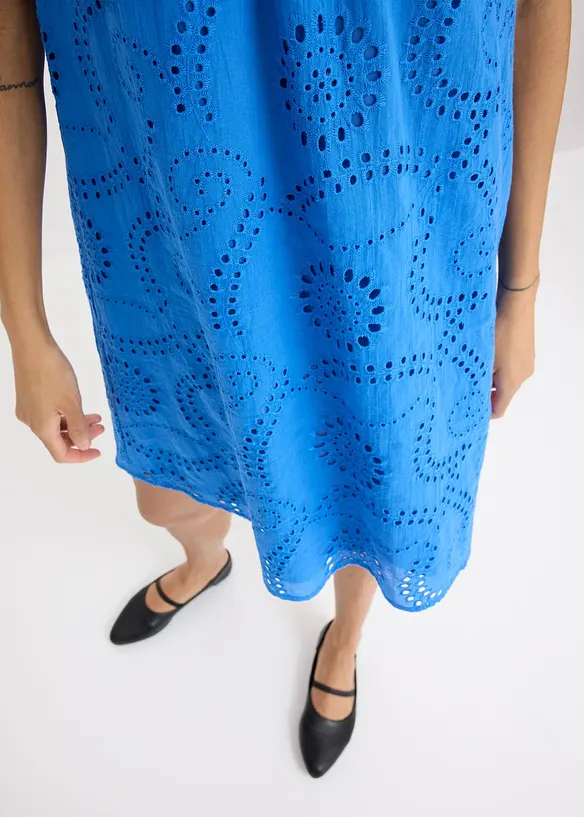 Abito con ricami traforati, bonprix