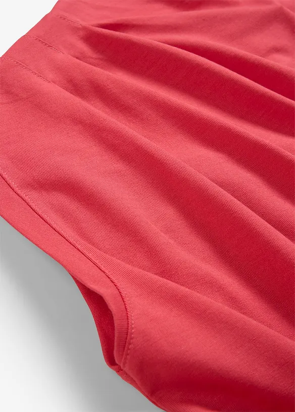 Maglia in morbido tessuto misto viscosa con scollo a cascata, bonprix