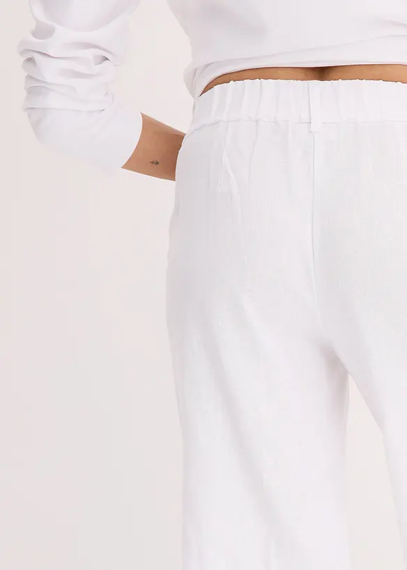 Bermuda larghi in fresco tessuto misto lino, bonprix