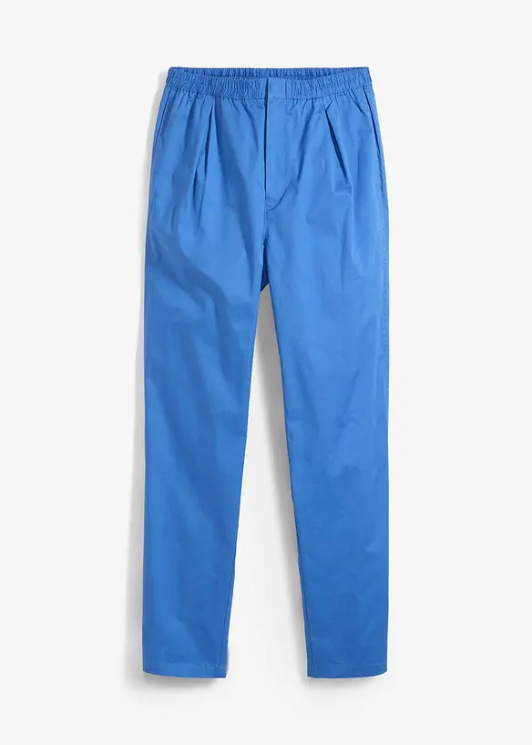 Pantaloni a carota in misto cotone elasticizzato, bonprix
