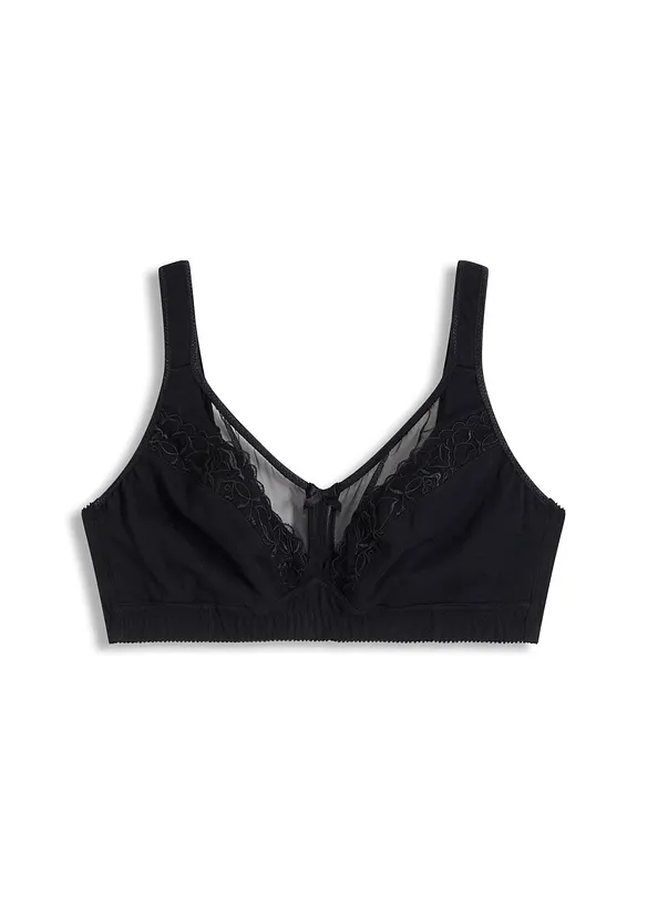 Reggiseno contenitivo senza ferretto con cotone confortevole, bonprix