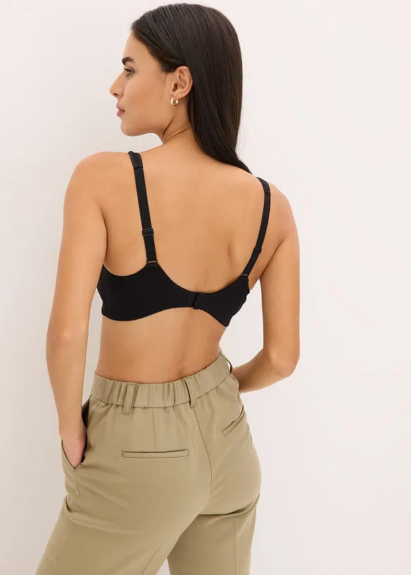 Reggiseno contenitivo senza ferretto con cotone confortevole, bonprix