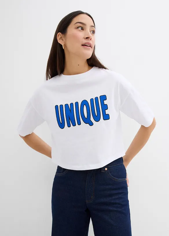 T-shirt in puro cotone, bonprix
