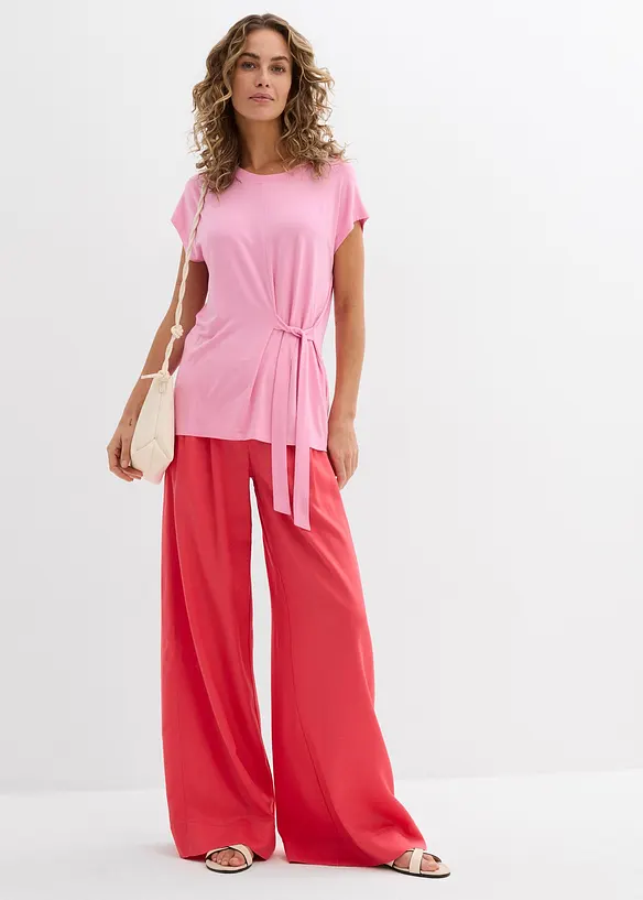 Pantaloni con pinces in lyocell fluente, bonprix