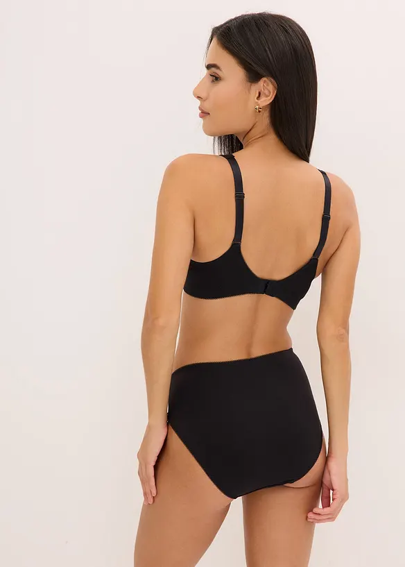 Bralette con cotone biologico e pizzo, bonprix