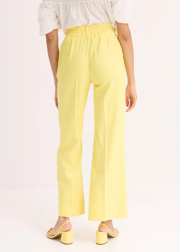 Pantaloni a palazzo in fresco misto lino, bonprix