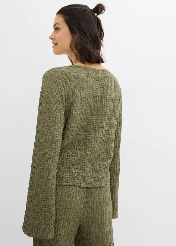 Cardigan in crêpe, bonprix