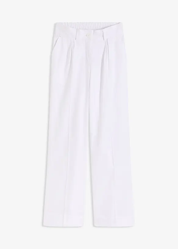 Pantaloni a palazzo in fresco misto lino, bonprix