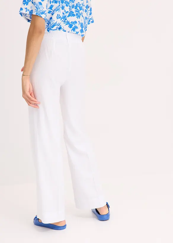 Pantaloni a palazzo in fresco misto lino, bonprix
