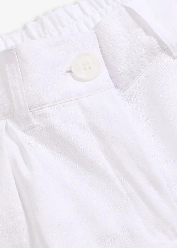 Pantaloni a palazzo in fresco misto lino, bonprix