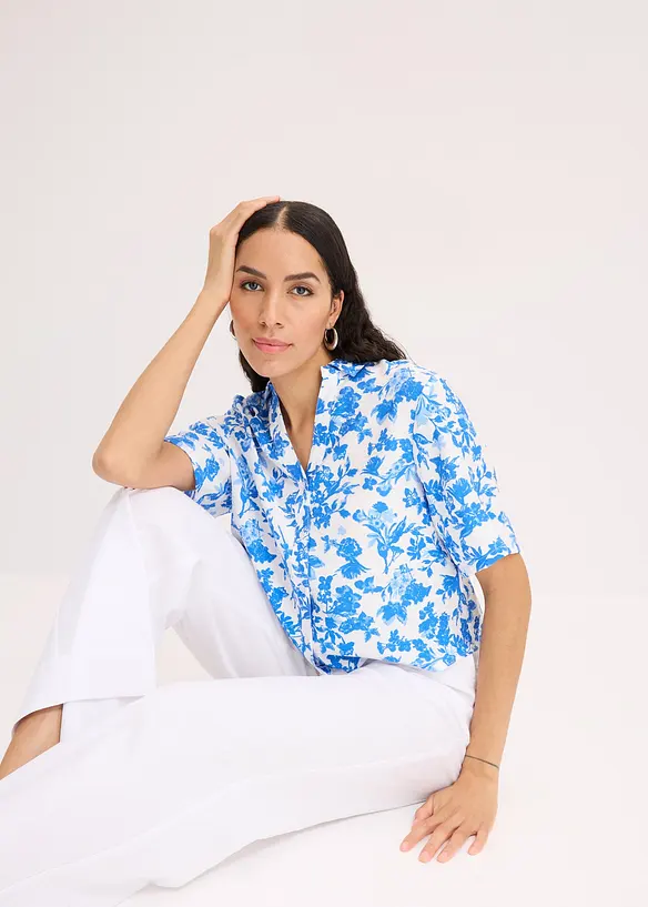 Pantaloni a palazzo in fresco misto lino, bonprix
