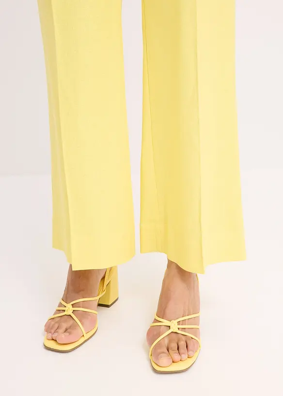 Pantaloni a palazzo in fresco misto lino, bonprix